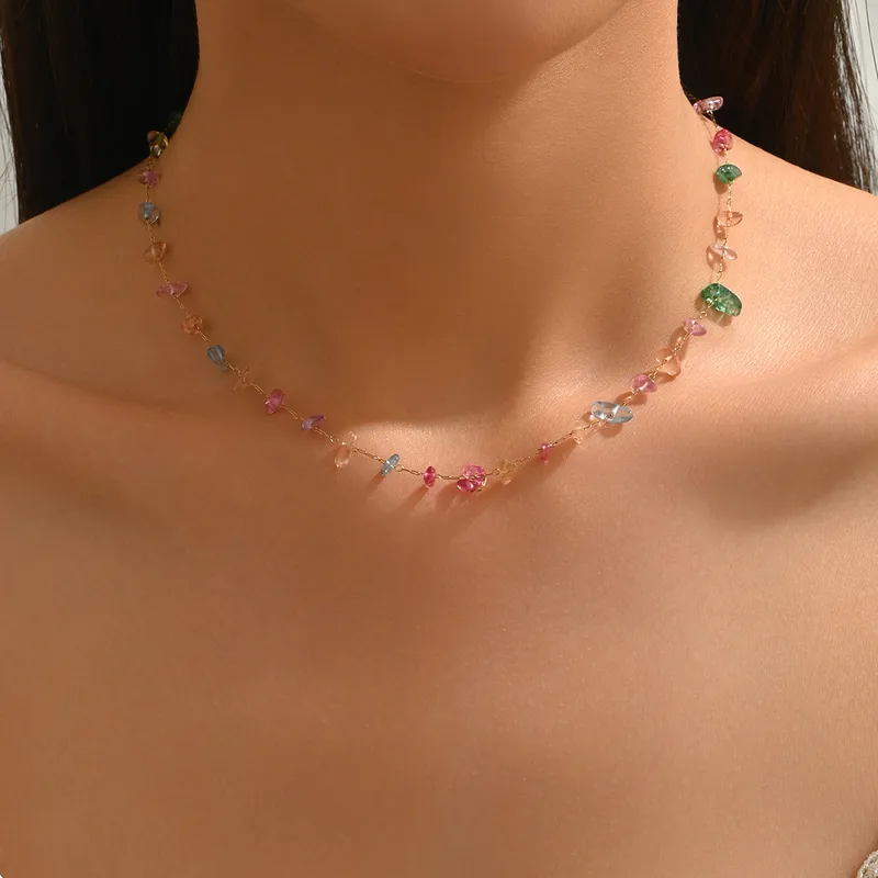 COLLAR PIEDRAS DE COLORES
