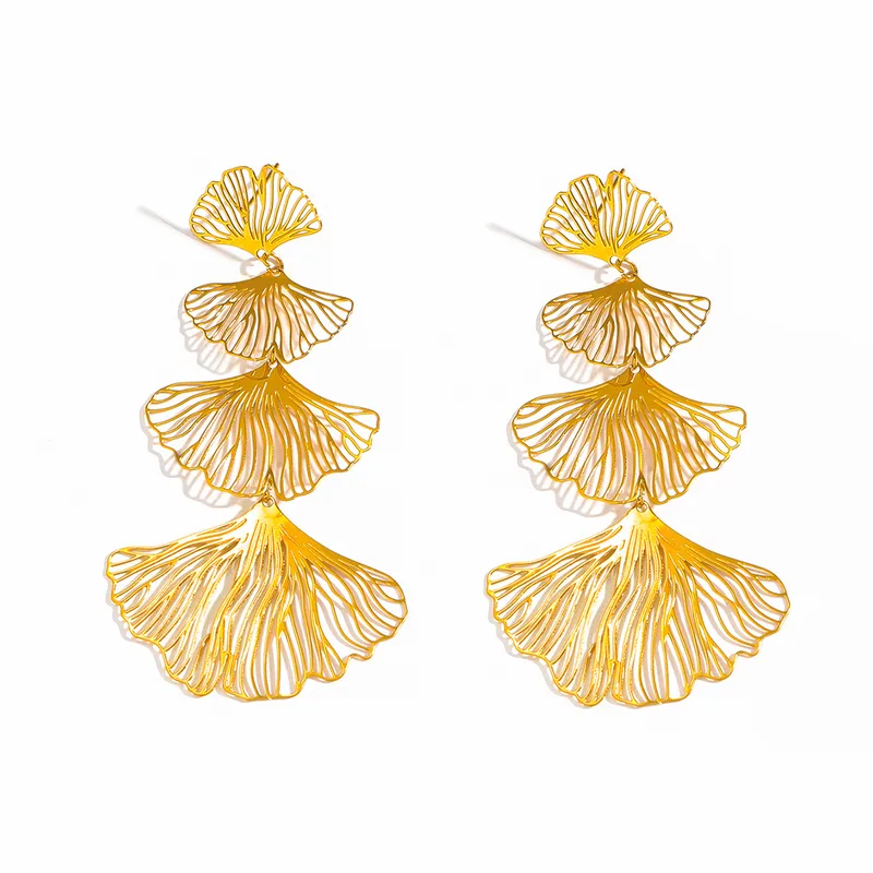 ARETES COLGANTE ABANICO