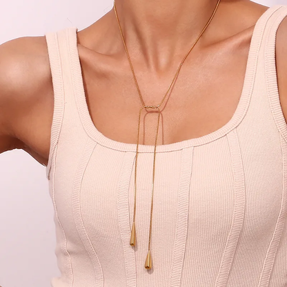 COLLAR CORBATERO DOBLE GOTA