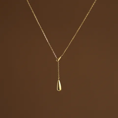 COLLAR CORBATA GOTA COLGANTE