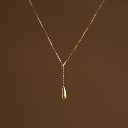 COLLAR CORBATA GOTA COLGANTE