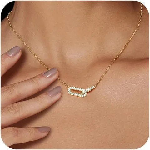 COLLAR DOBLE OVALO DORADO