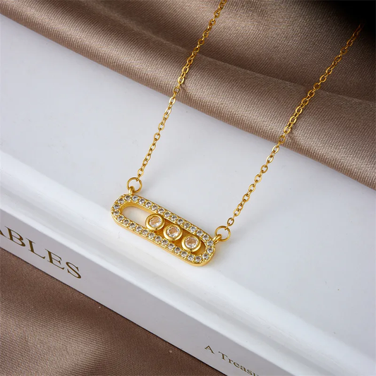COLLAR CLIP DORADO