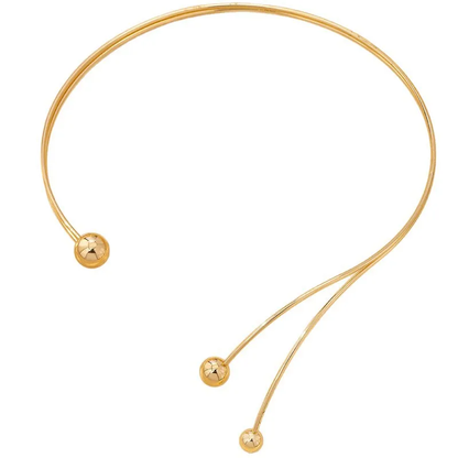 CHOKER RIGIDA DE BORLAS