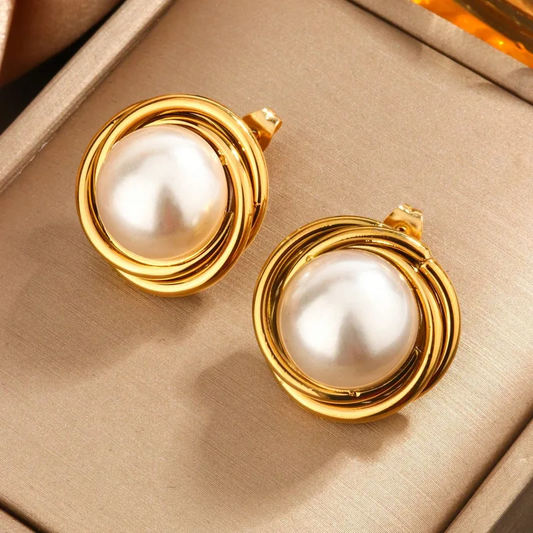 ARETE NUDO CON PERLA