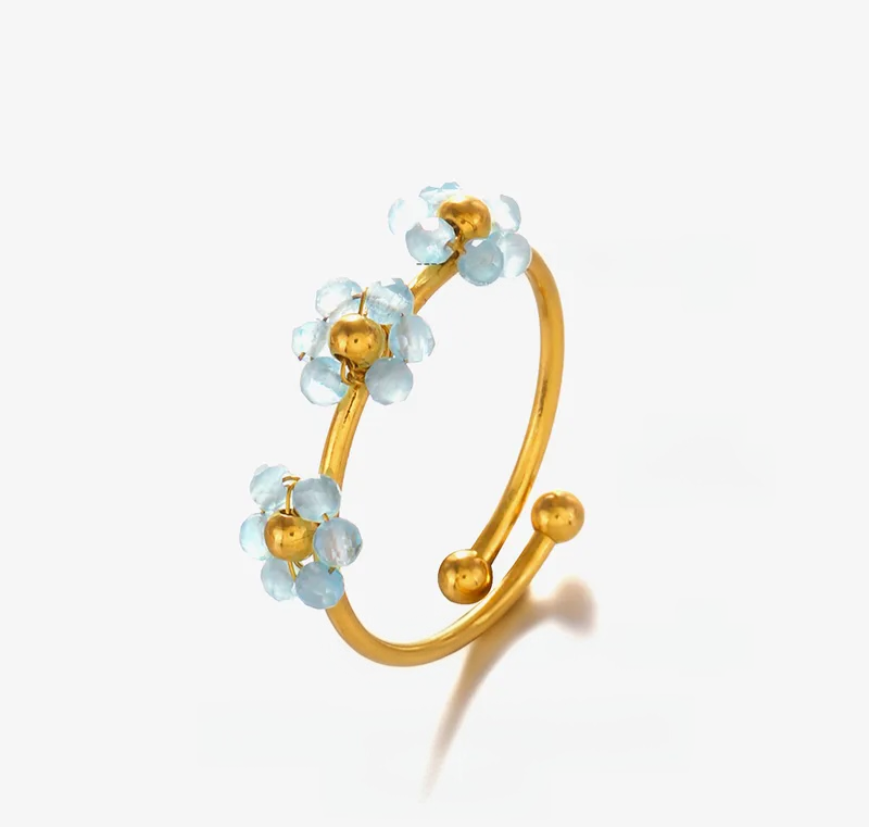 ANILLO TRES FLORES