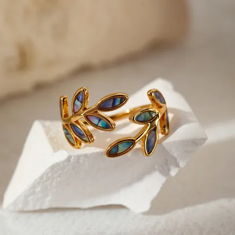 ANILLO HOJAS TORNASOL