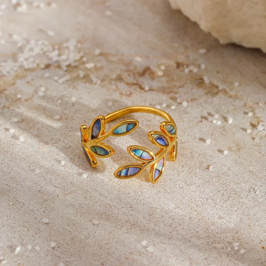 ANILLO HOJAS TORNASOL