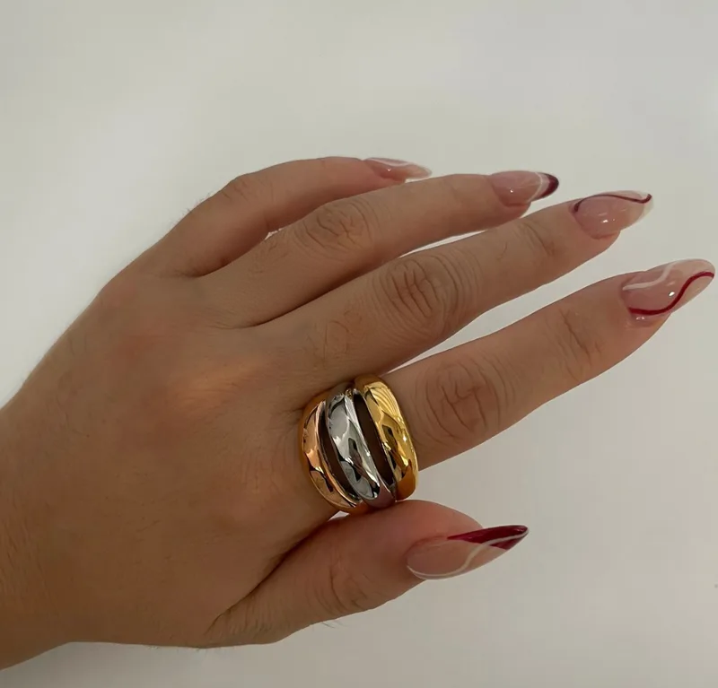 ANILLO TRIPLE TRES COLORES