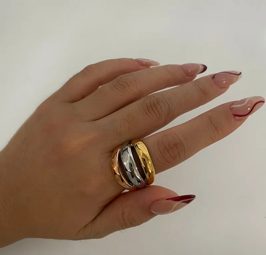 ANILLO TRIPLE TRES COLORES