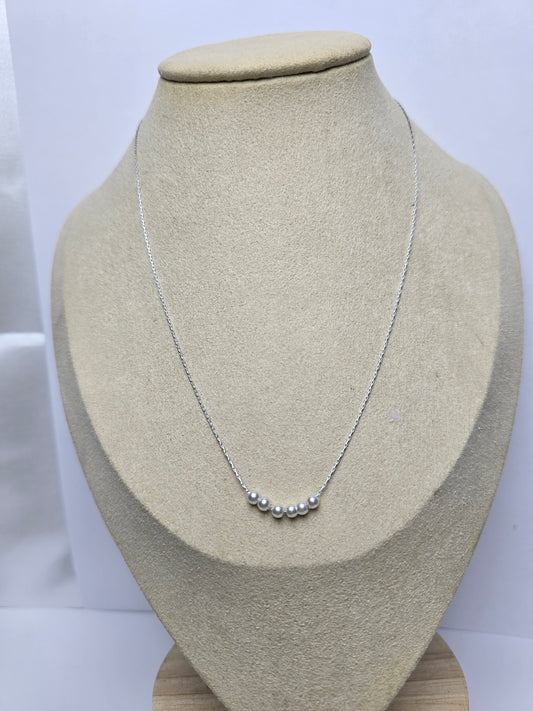 COLLAR DE PERLAS PLATA