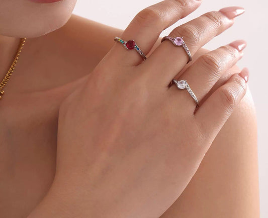 ANILLO DE PROMESA PLATA