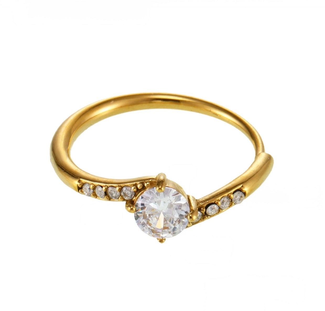 ANILLO DE PROMESA DORADO