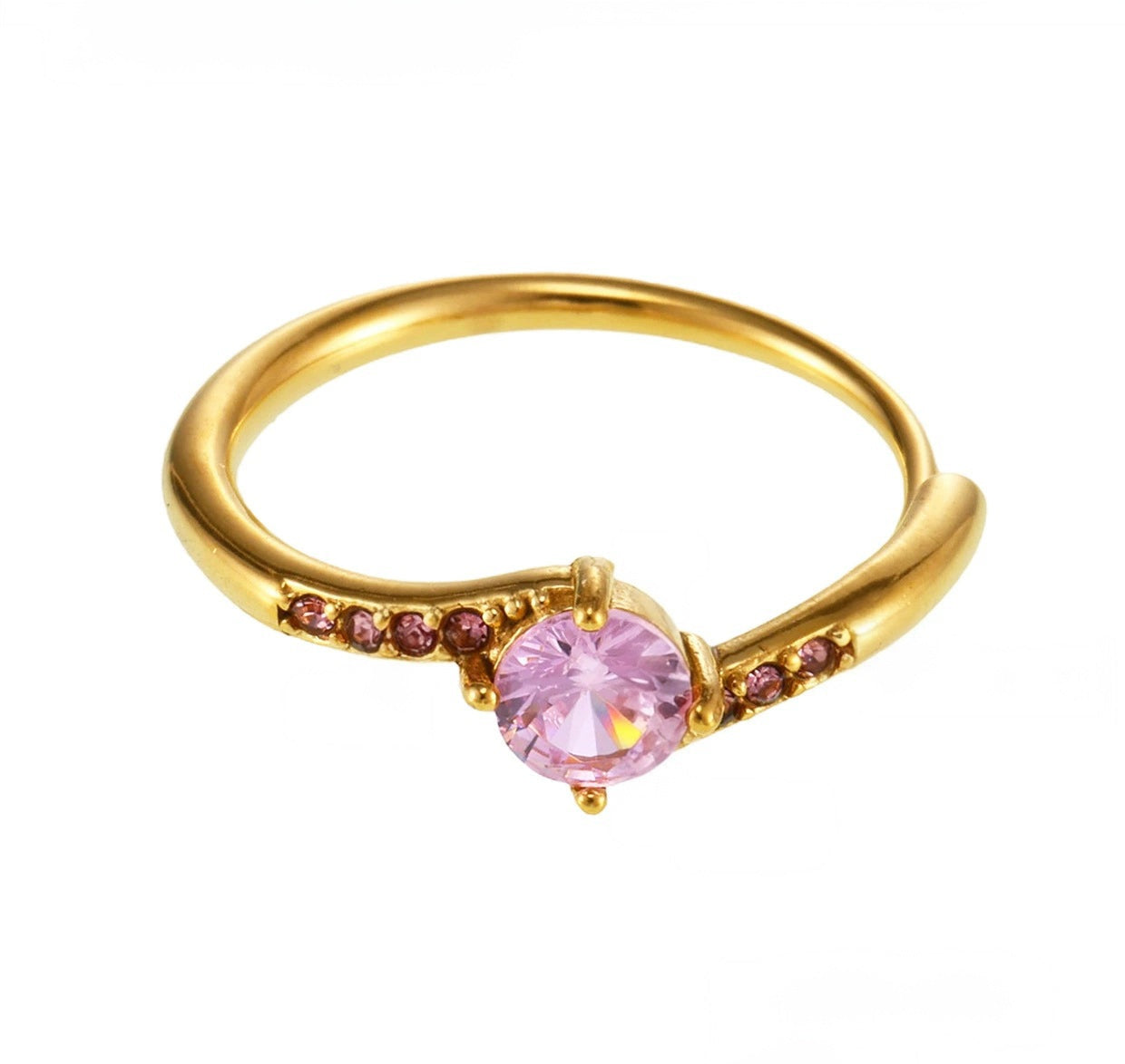 ANILLO DE PROMESA DORADO