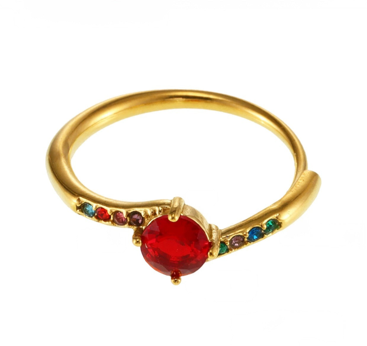 ANILLO DE PROMESA DORADO
