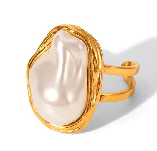 ANILLO PERLA GRANDE CENTRAL